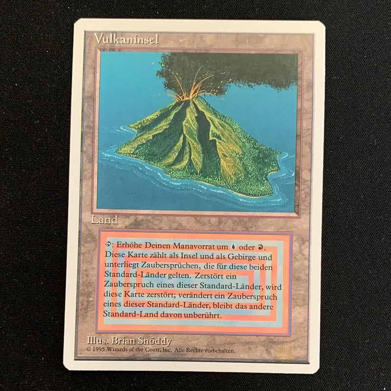 Volcanic Island - Foreign White Bordered - German