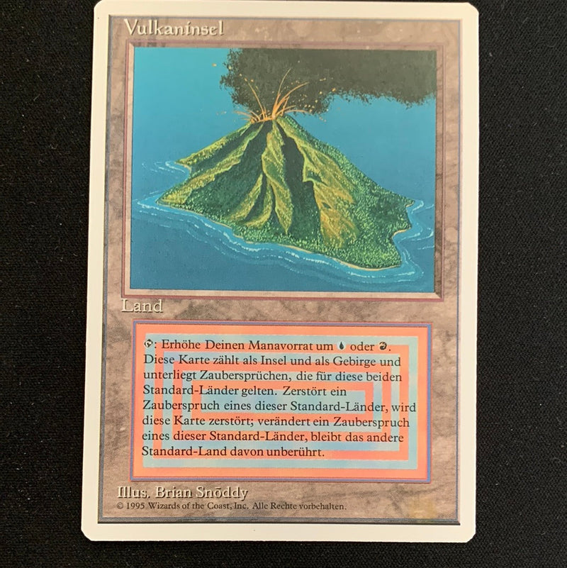 Volcanic Island - Foreign White Bordered - German