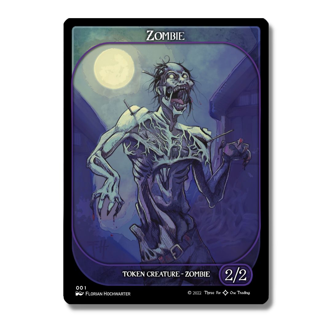 MTG Singles - 341 Token - Various Artworks - Zombie (Pack of 3 Token Cards)