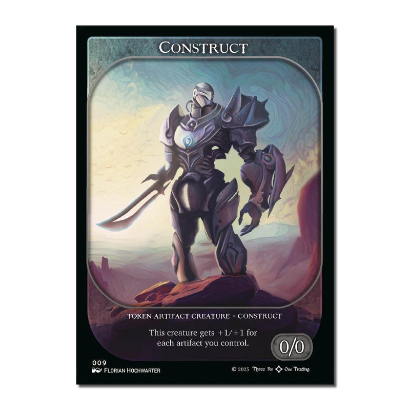 Magic the Gathering 341 Token - Various Artworks Construct (Pack of 3 Token Cards)