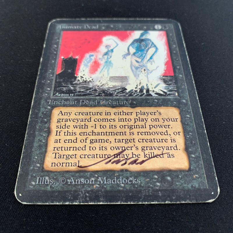 Magic the Gathering Animate Dead - Alpha 