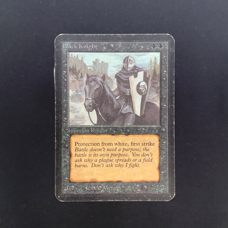 Magic the Gathering Black Knight - Alpha 