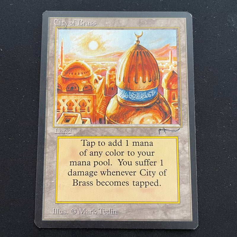 Magic the Gathering City of Brass - Arabian Nights 