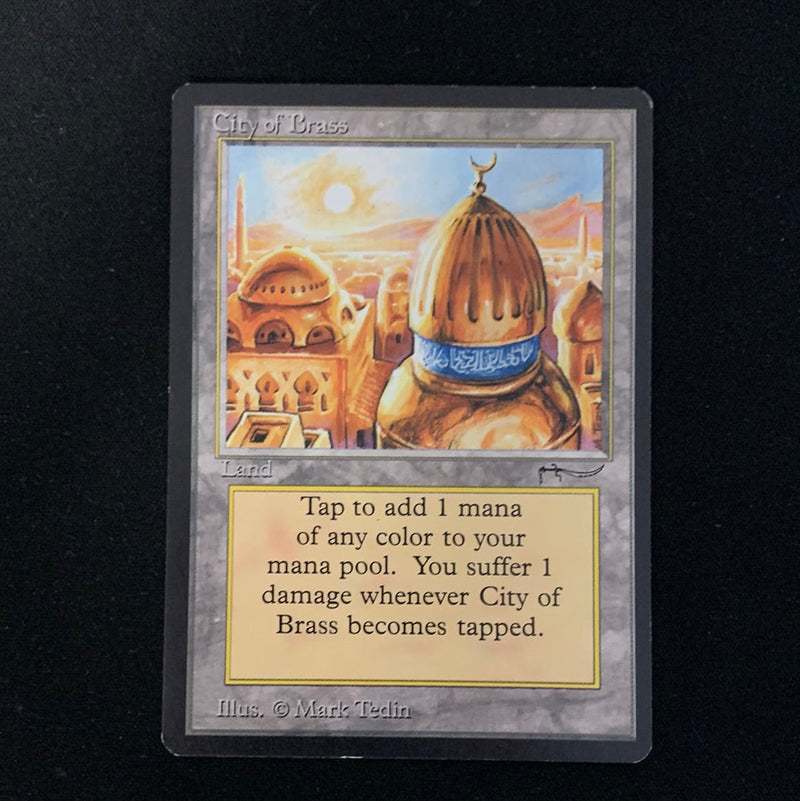 Magic the Gathering City of Brass - Arabian Nights 