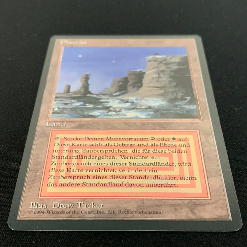 Magic the Gathering Plateau - Foreign Black Bordered - German 