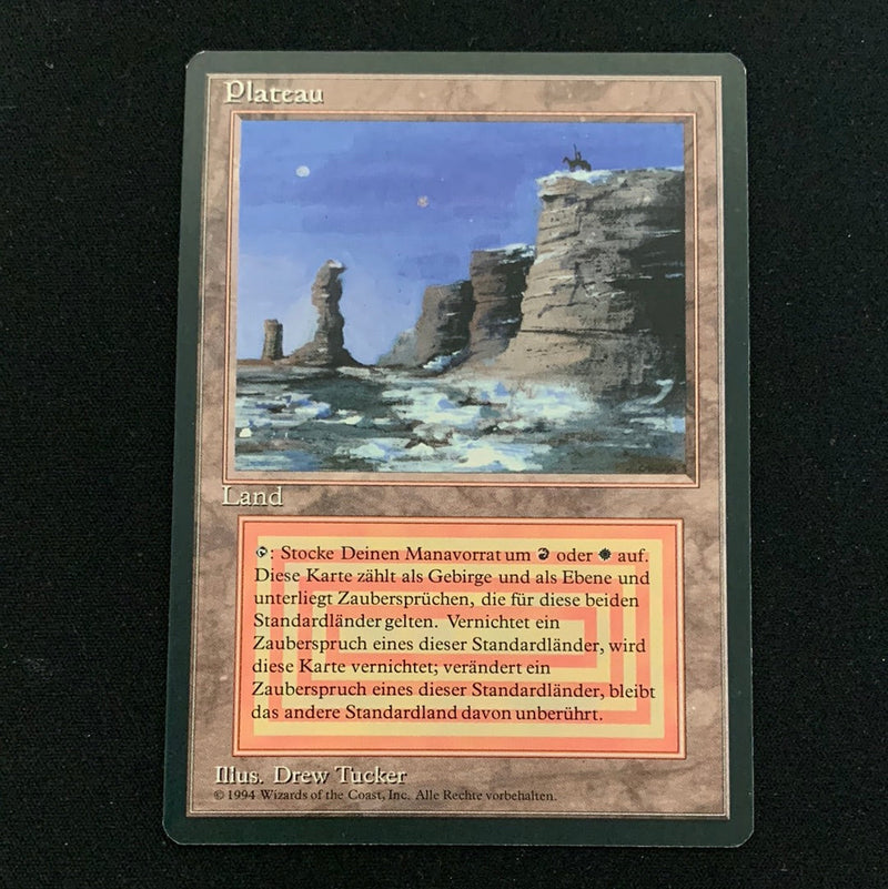 Magic the Gathering Plateau - Foreign Black Bordered - German 