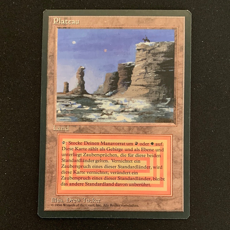 Magic the Gathering Plateau - Foreign Black Bordered - German 