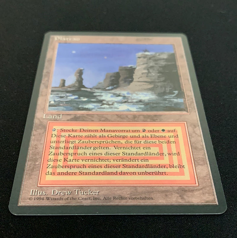 Magic the Gathering Plateau - Foreign Black Bordered - German 