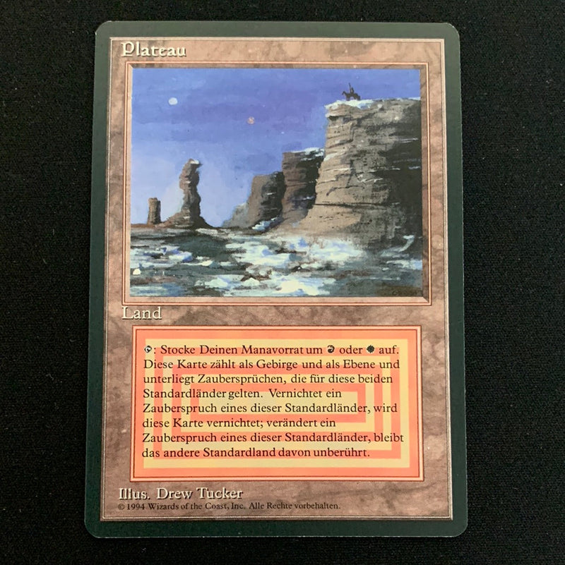 Magic the Gathering Plateau - Foreign Black Bordered - German 