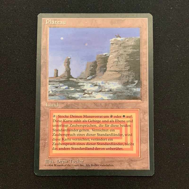 Magic the Gathering Plateau - Foreign Black Bordered - German 