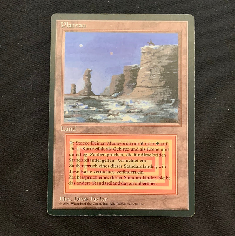 Magic the Gathering Plateau - Foreign Black Bordered - German 