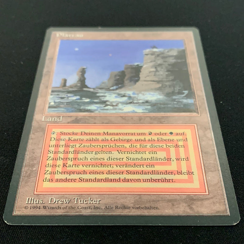 Magic the Gathering Plateau - Foreign Black Bordered - German 