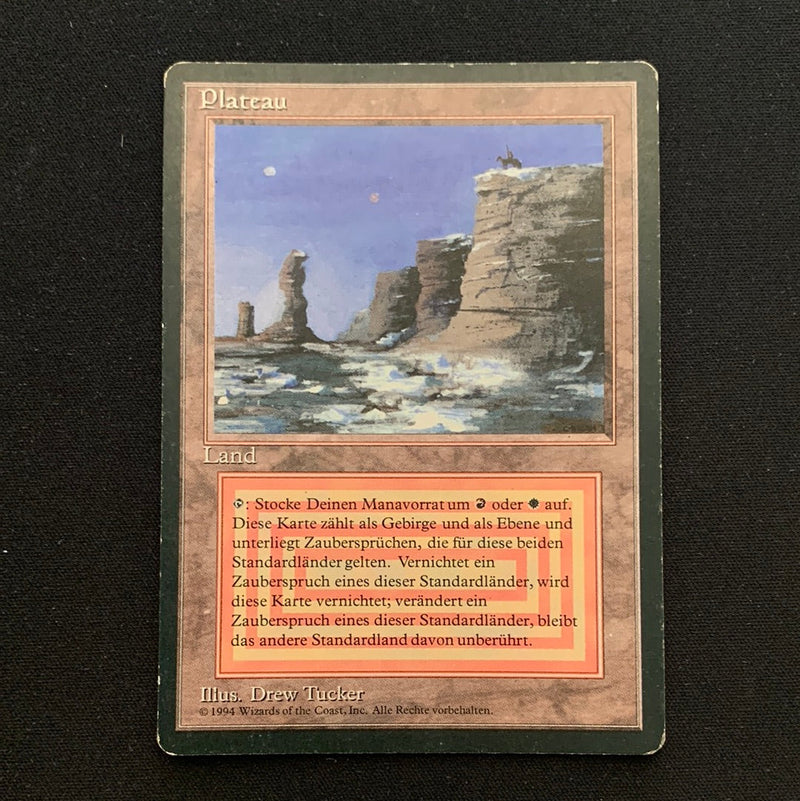 Magic the Gathering Plateau - Foreign Black Bordered - German 