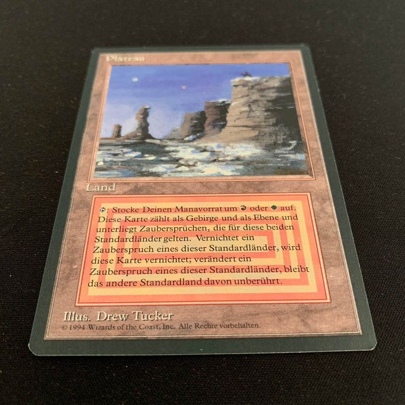 Magic the Gathering Plateau - Foreign Black Bordered - German 