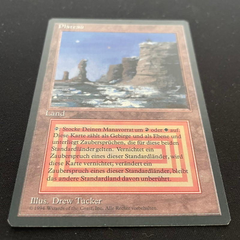 Magic the Gathering Plateau - Foreign Black Bordered - German 