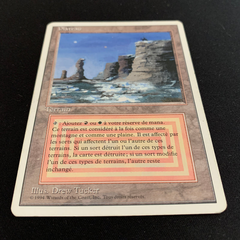 Magic the Gathering Plateau - Foreign White Bordered - French 