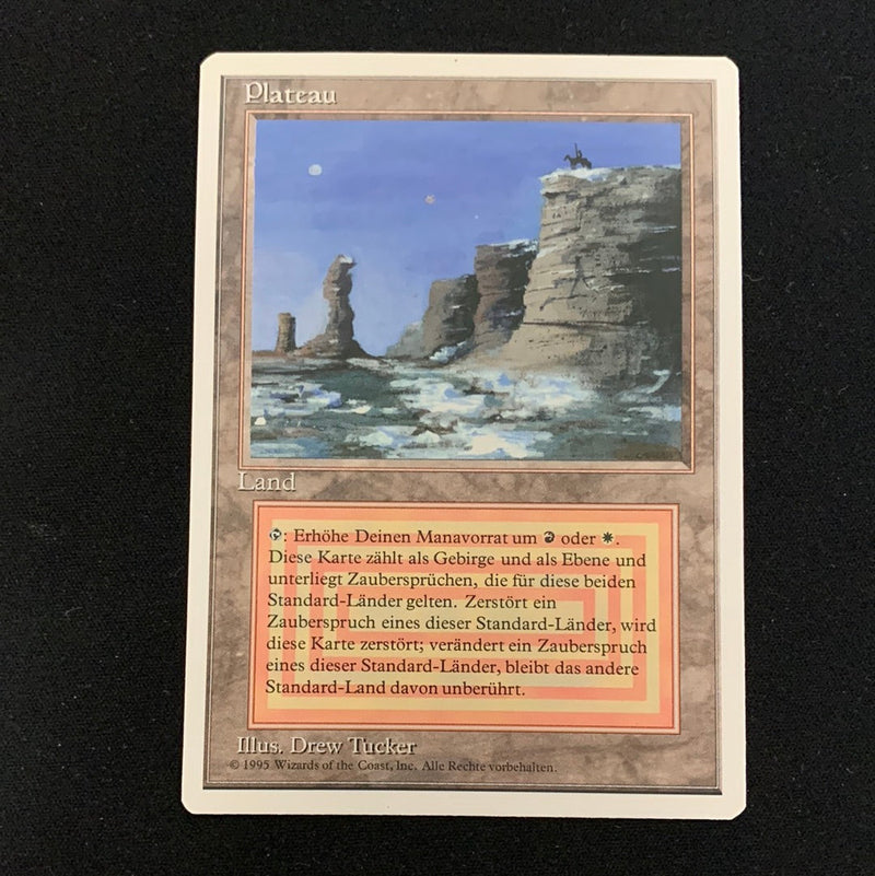 Magic the Gathering Plateau - Foreign White Bordered - German 