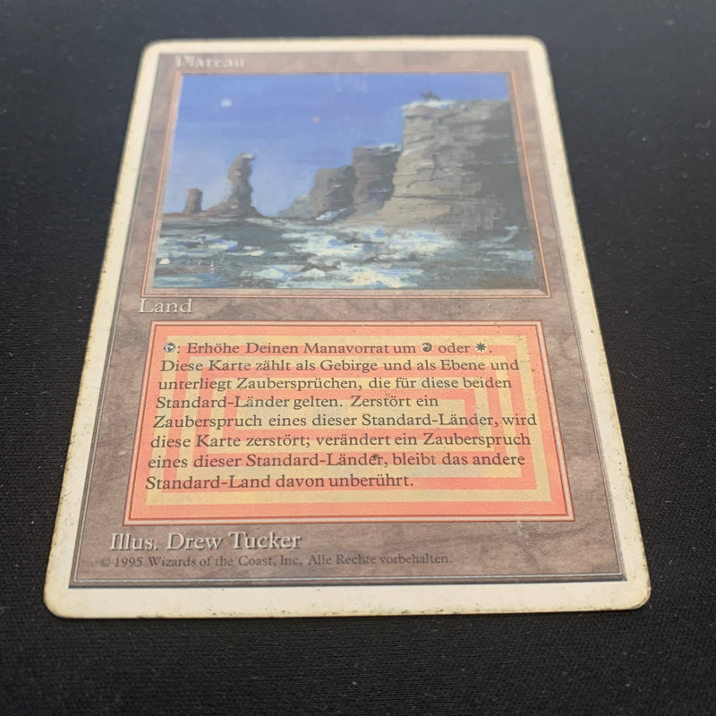 Magic the Gathering Plateau - Foreign White Bordered - German 