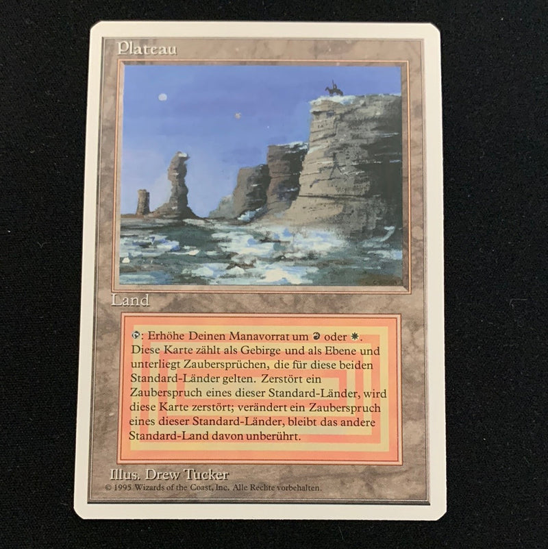 Magic the Gathering Plateau - Foreign White Bordered - German 