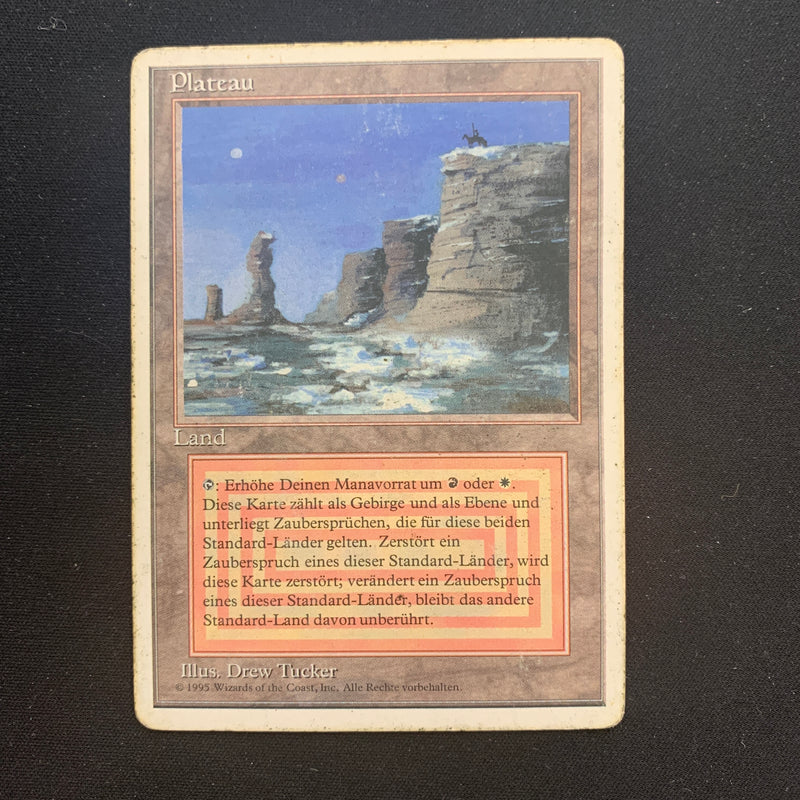 Magic the Gathering Plateau - Foreign White Bordered - German 