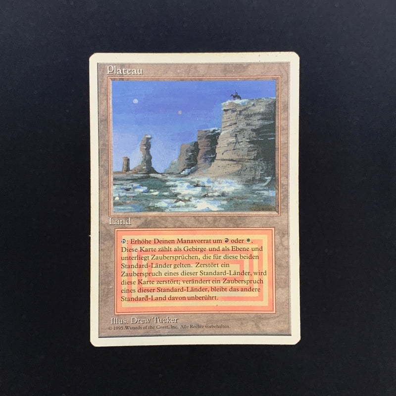 Magic the Gathering Plateau - Foreign White Bordered - German 