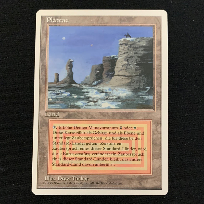 Magic the Gathering Plateau - Foreign White Bordered - German 