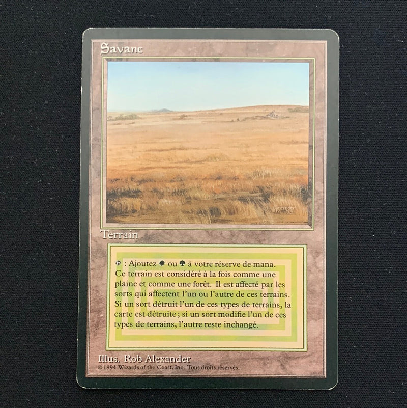 Magic the Gathering Savannah - Foreign Black Bordered - French 