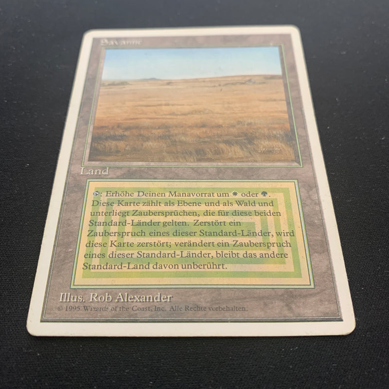 Magic the Gathering Savannah - Foreign White Bordered - German 