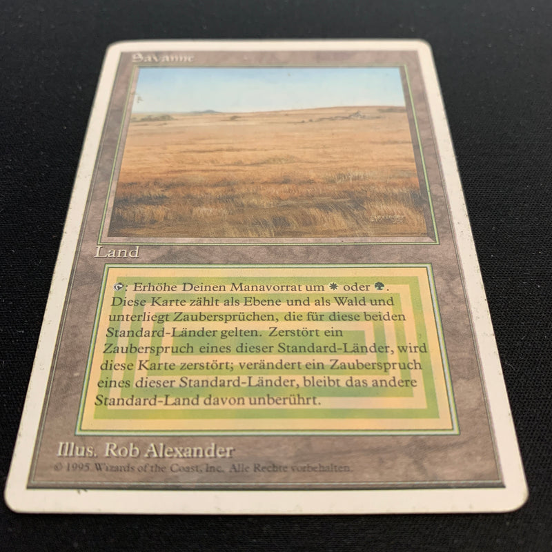 Magic the Gathering Savannah - Foreign White Bordered - German 