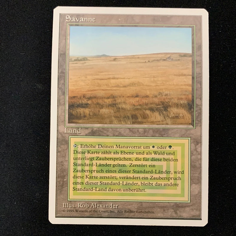 Magic the Gathering Savannah - Foreign White Bordered - German 