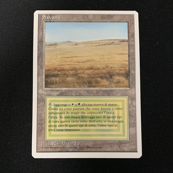 Magic the Gathering Savannah - Foreign White Bordered - Italian 