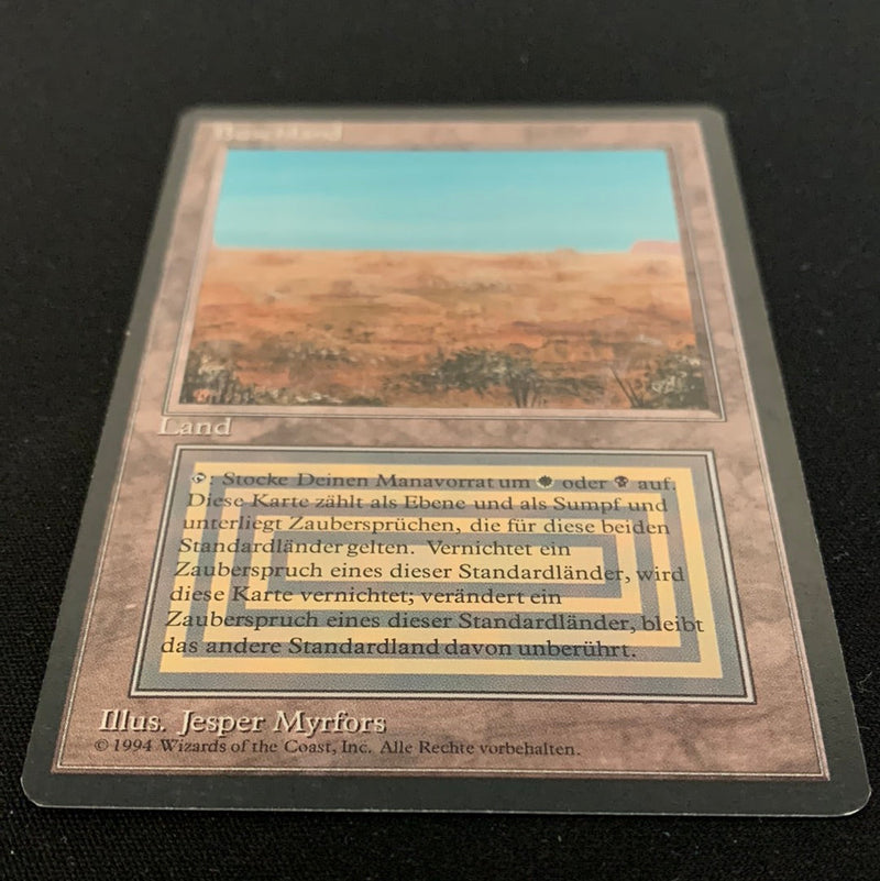 Magic the Gathering Scrubland - Foreign Black Bordered - German 