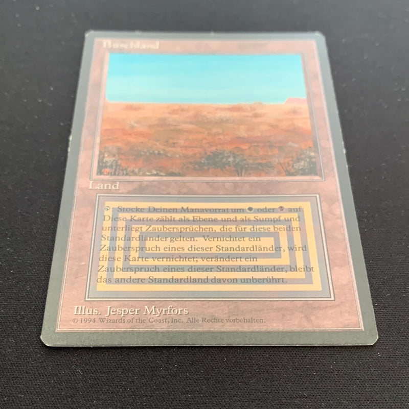 Magic the Gathering Scrubland - Foreign Black Bordered - German 