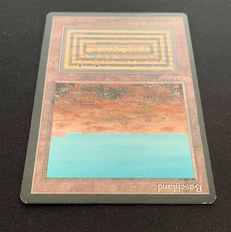 Magic the Gathering Scrubland - Foreign Black Bordered - German 