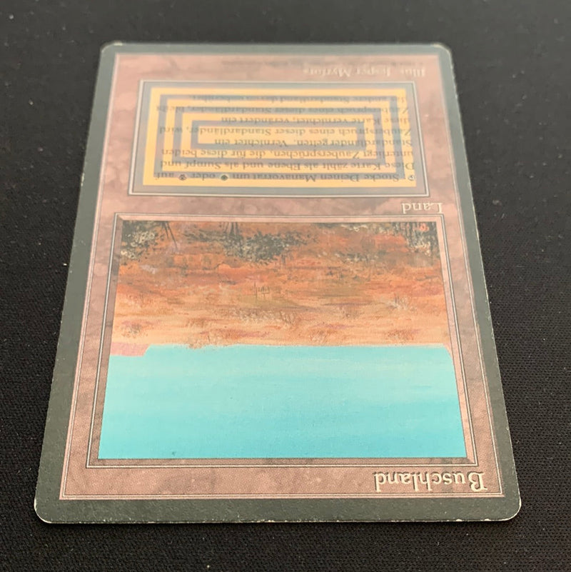 Magic the Gathering Scrubland - Foreign Black Bordered - German 