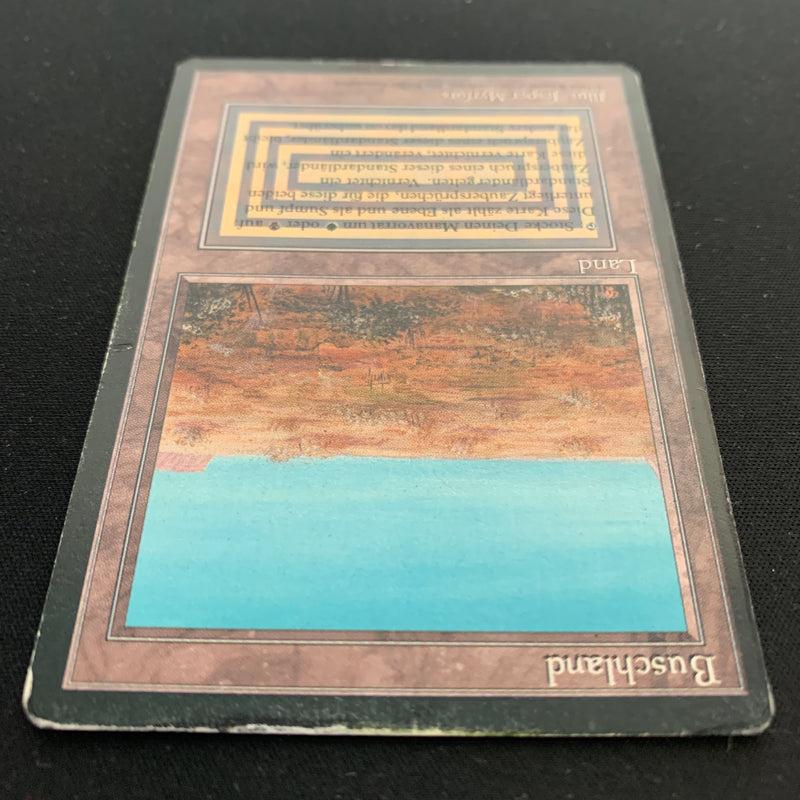 Magic the Gathering Scrubland - Foreign Black Bordered - German 