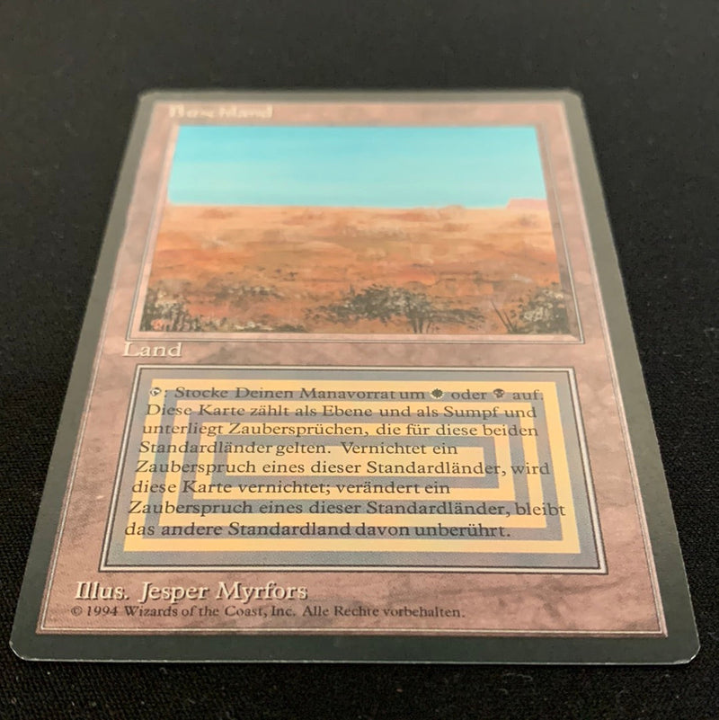 Magic the Gathering Scrubland - Foreign Black Bordered - German 