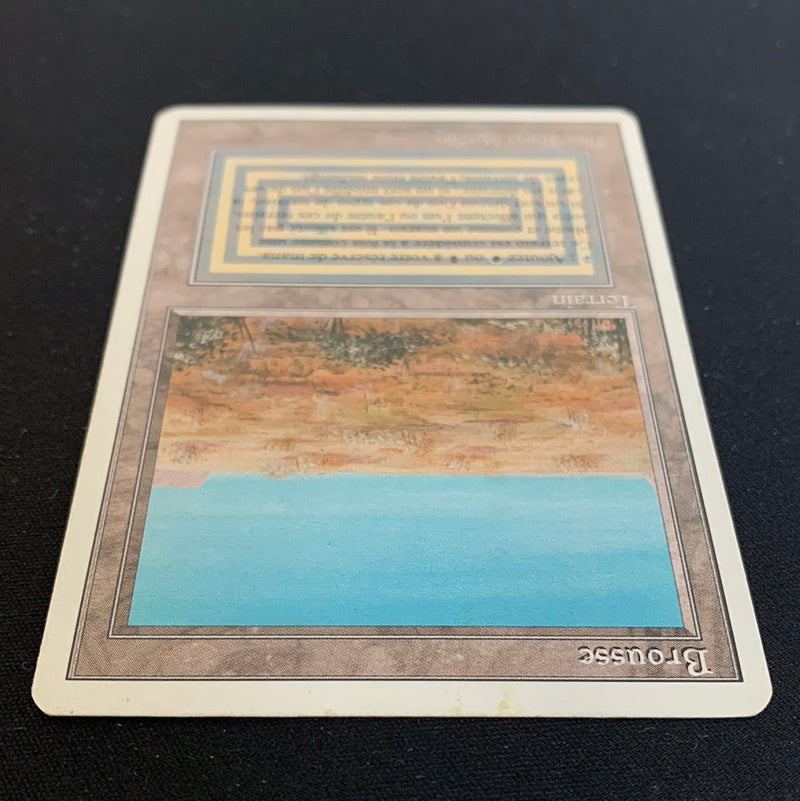 Magic the Gathering Scrubland - Foreign White Bordered - French 