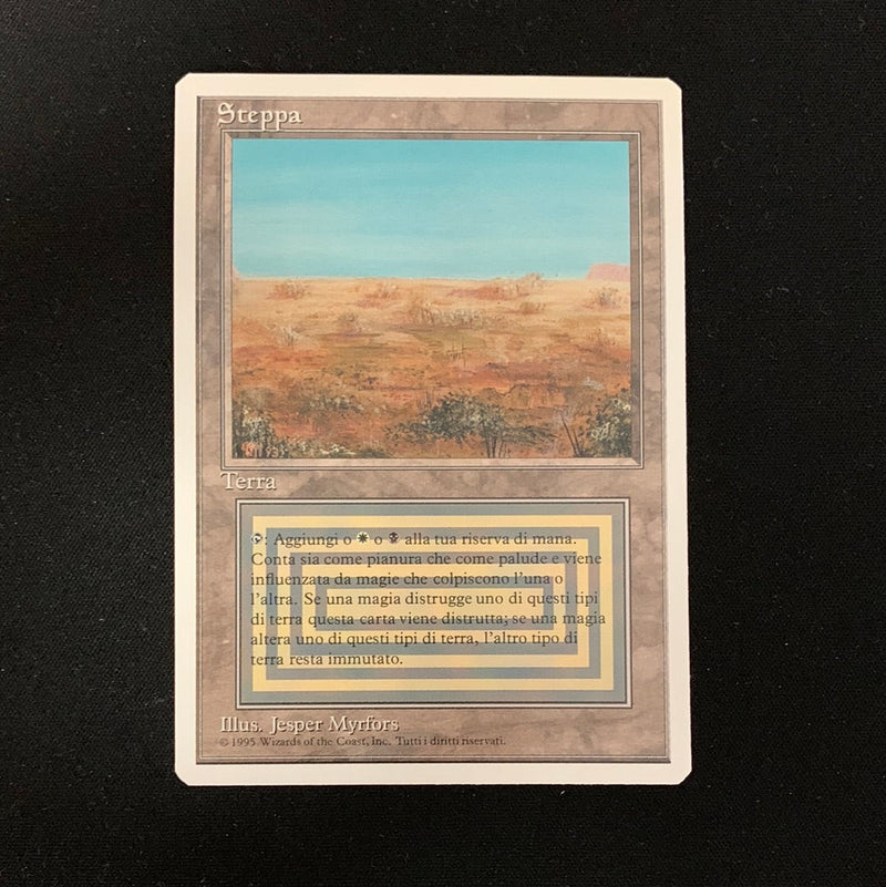 Magic the Gathering Scrubland - Foreign White Bordered - Italian 