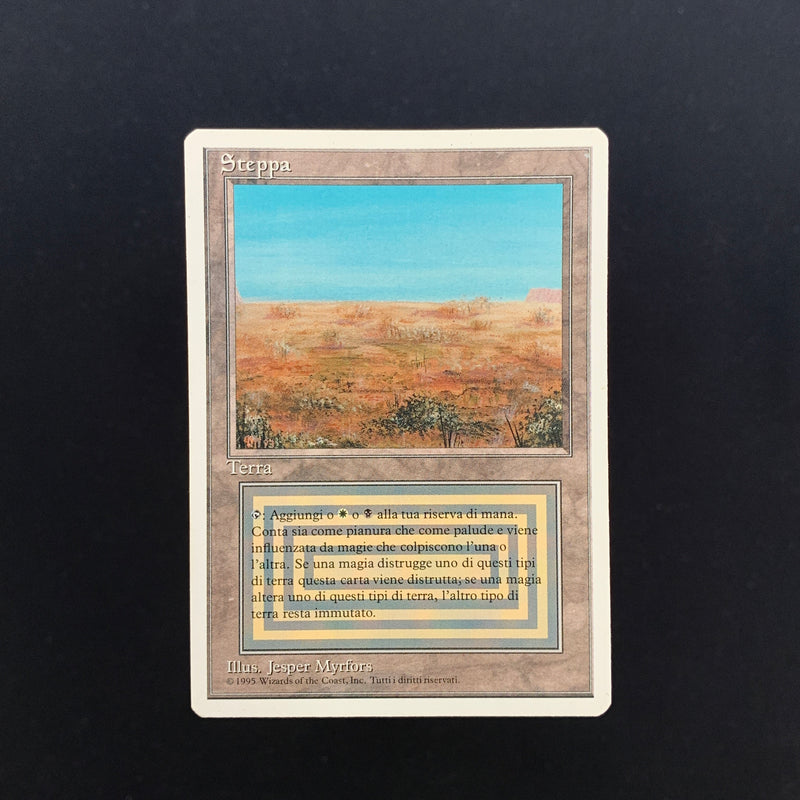 Magic the Gathering Scrubland - Foreign White Bordered - Italian 