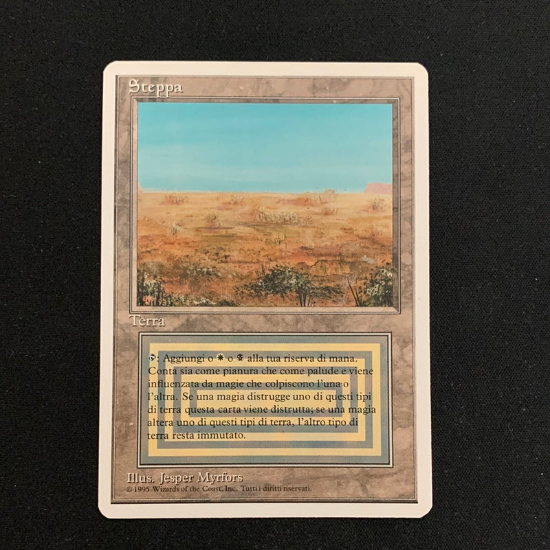 Magic the Gathering Scrubland - Foreign White Bordered - Italian 