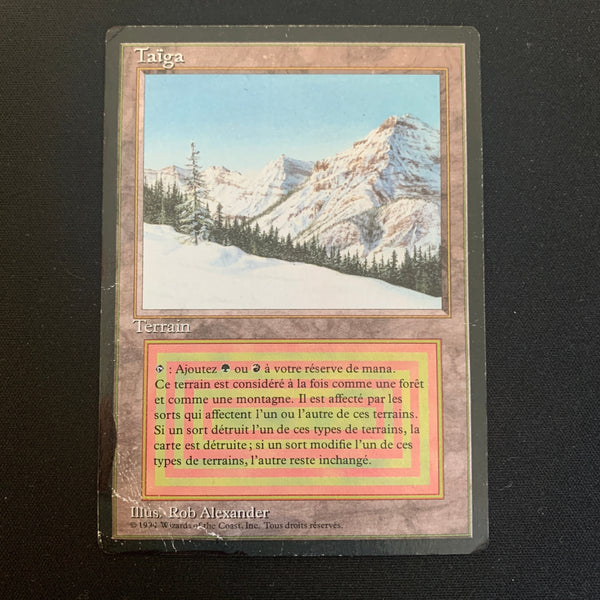 Magic the Gathering Taiga - Foreign Black Bordered - French 