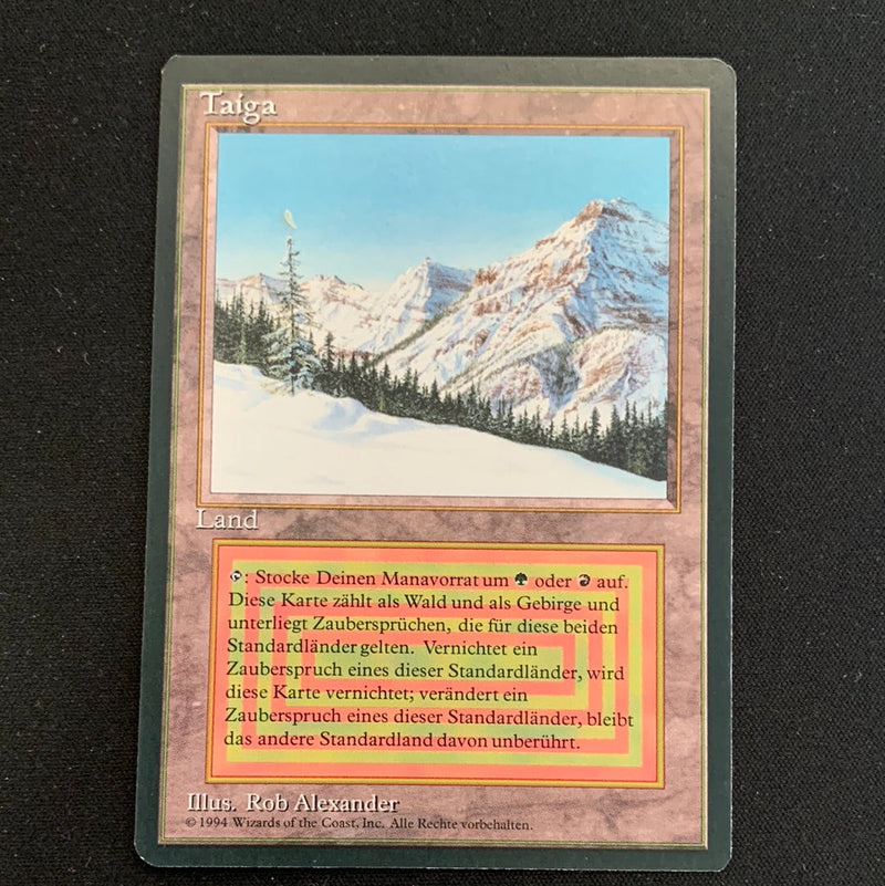 Magic the Gathering Taiga - Foreign Black Bordered - German 