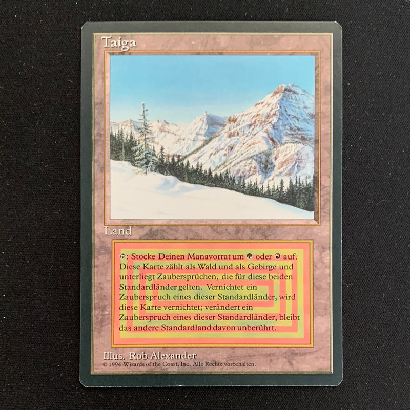 Magic the Gathering Taiga - Foreign Black Bordered - German 