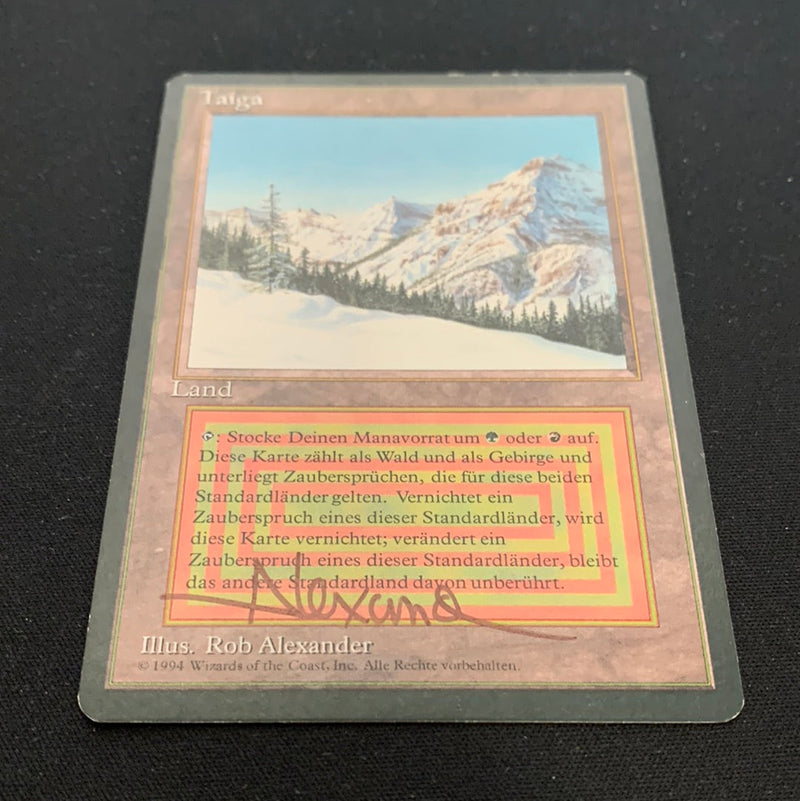 Magic the Gathering Taiga - Foreign Black Bordered - German 