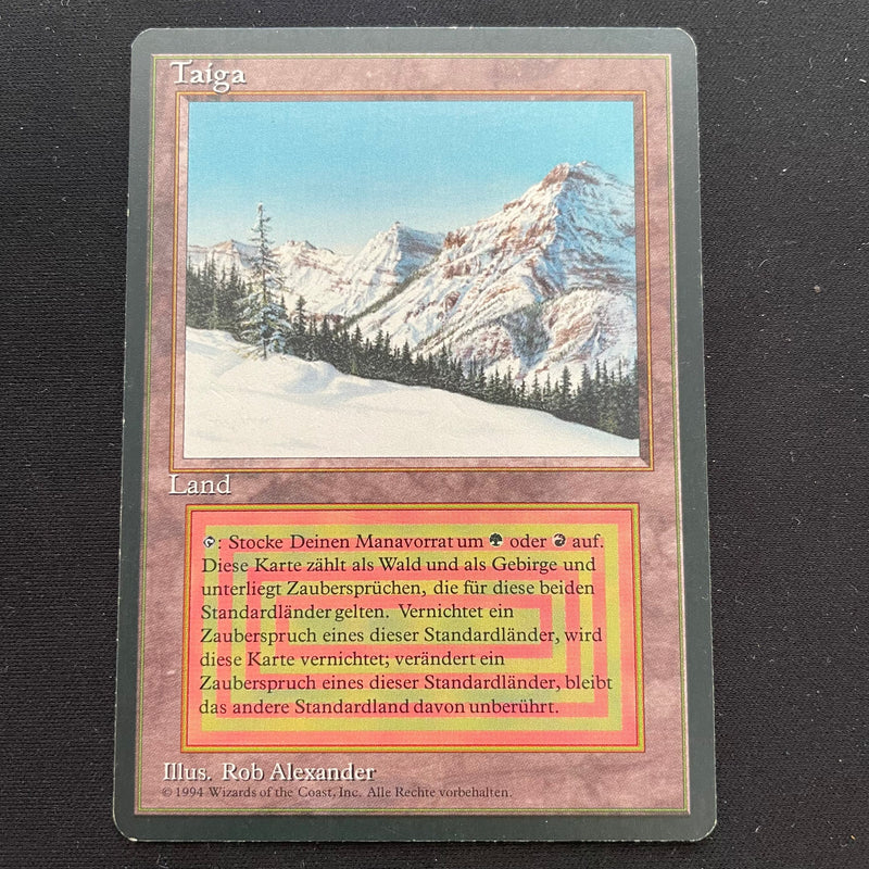 Magic the Gathering Taiga - Foreign Black Bordered - German 