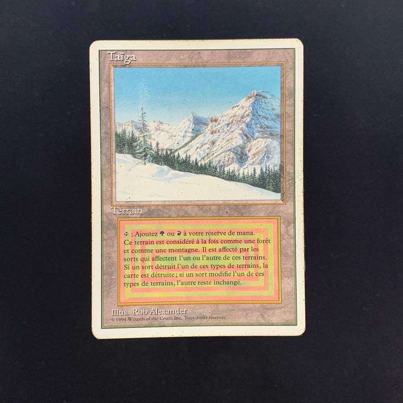 Magic the Gathering Taiga - Foreign White Bordered - French 