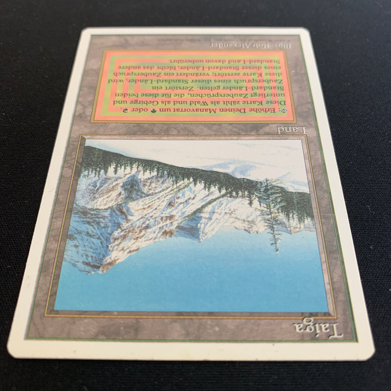 Magic the Gathering Taiga - Foreign White Bordered - German 