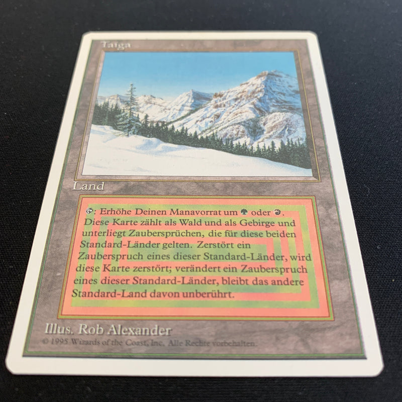 Magic the Gathering Taiga - Foreign White Bordered - German 