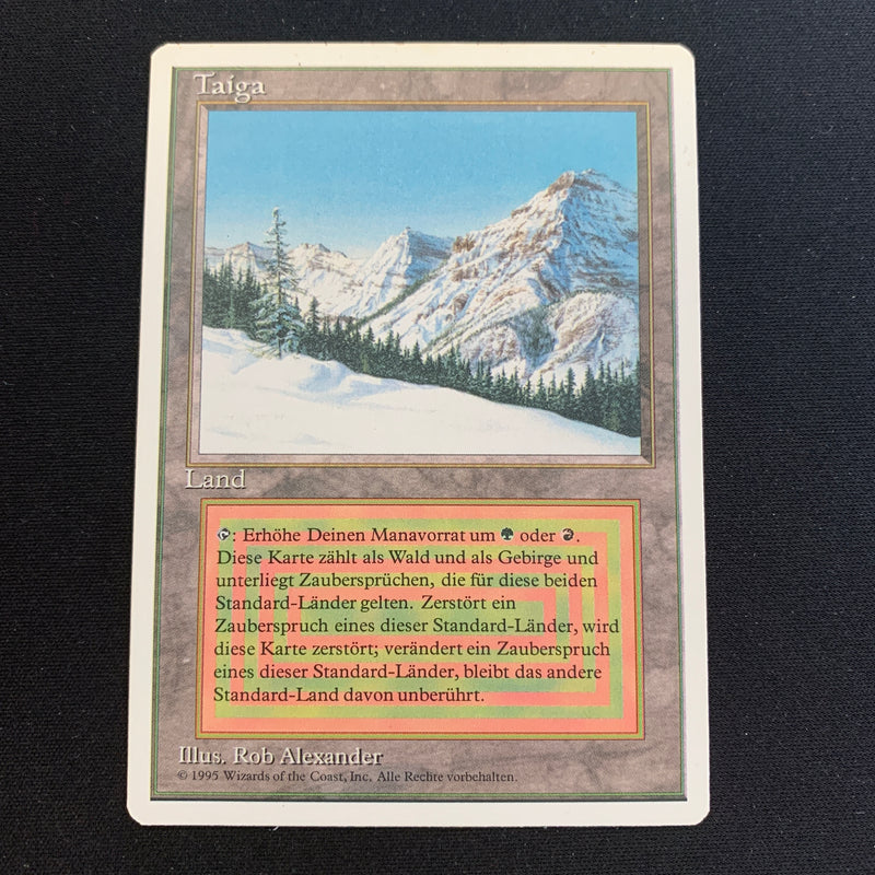 Magic the Gathering Taiga - Foreign White Bordered - German 